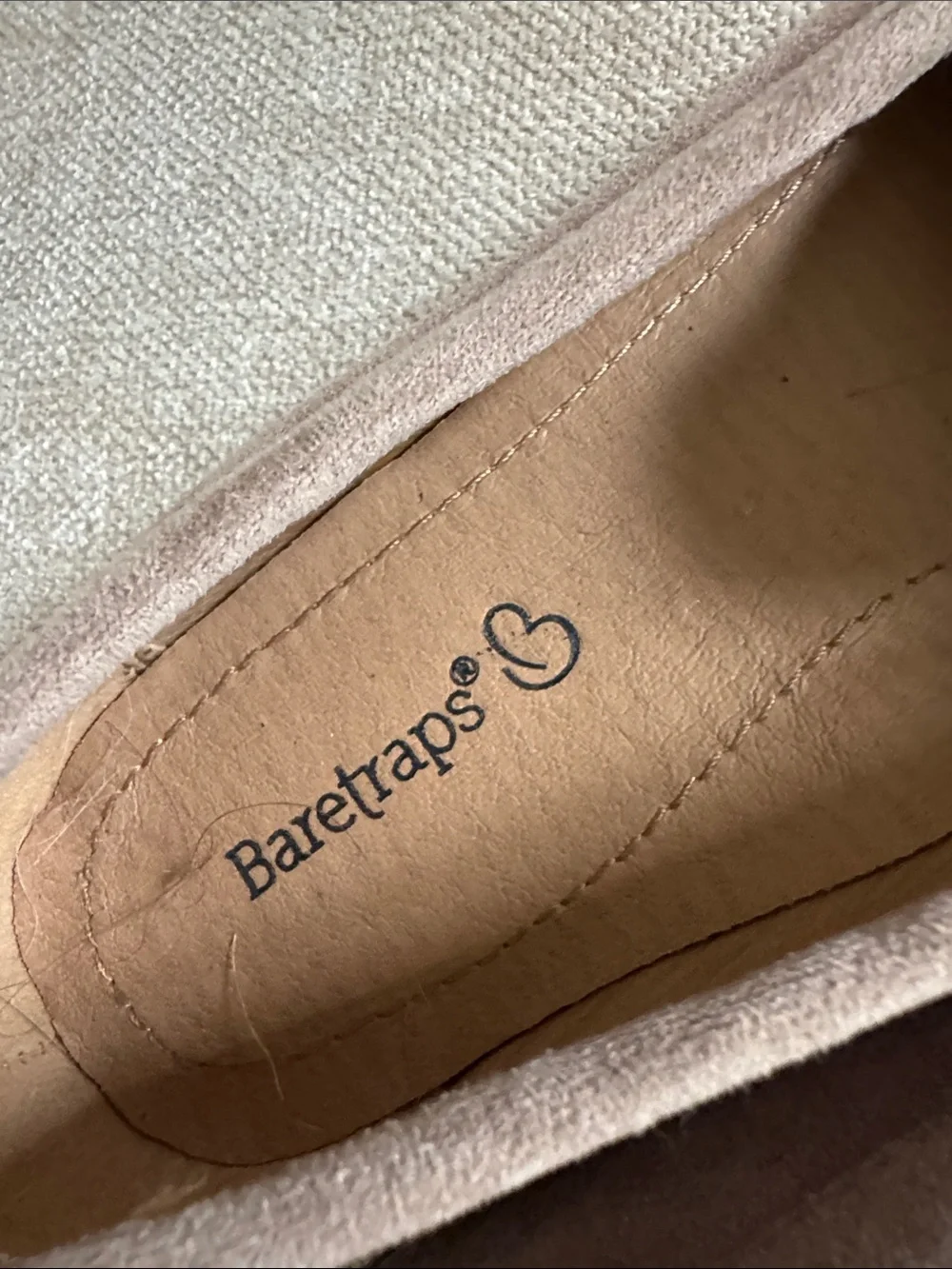 BareTraps Taupe Suede Fringe Loafers
